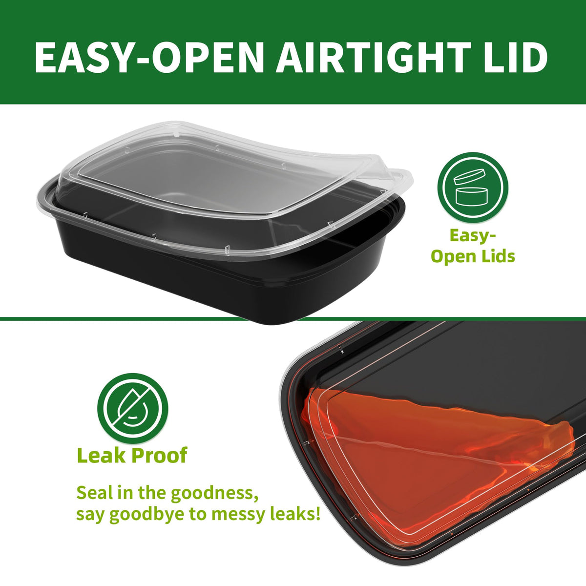 12oz APSIC portion containers ideal for single servings and meal prep.