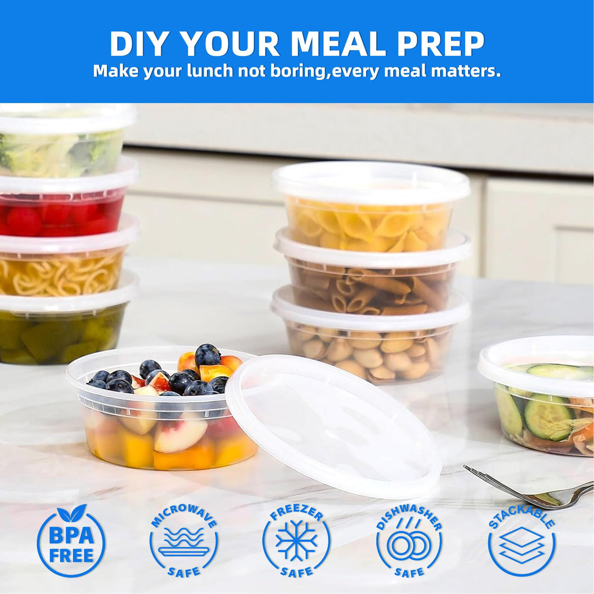 APSIC 24-set deli containers ideal for take-out and prep.