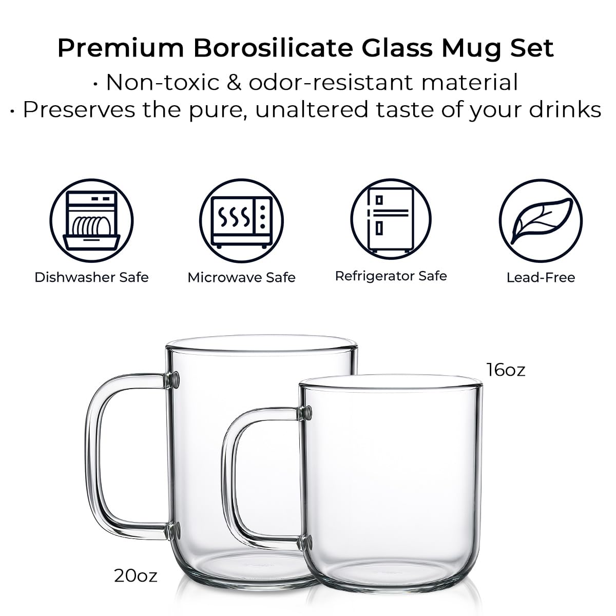 Aquach glass mug 16oz gift-ready packaging suitable as a thoughtful present.