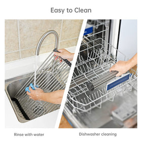 ARAINY roll-up rack heat resistance up to 400°F protects countertops