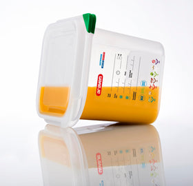 Araven stackable with lid for compact storage in busy kitchens.