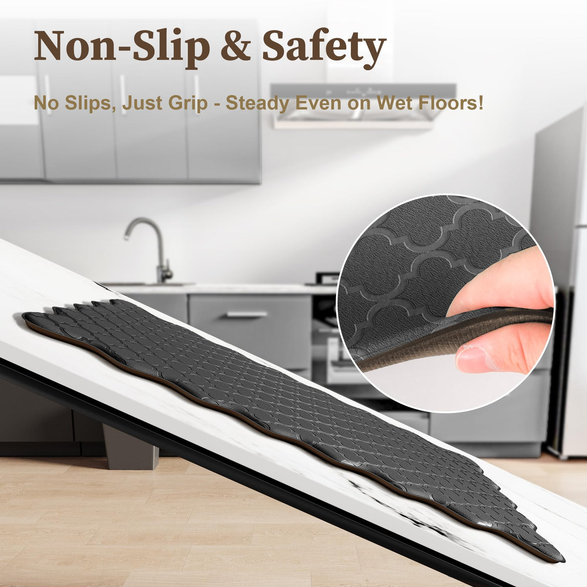Arenarug non-slip back keeps the mat securely in place on various floors.