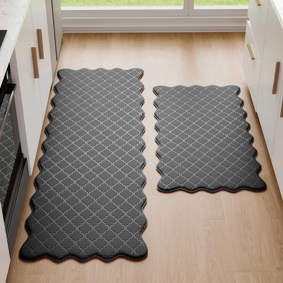 Arenarug two-piece kitchen mat set for flexible placements.