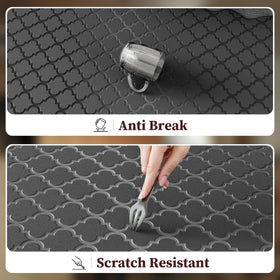 Arenarug waterproof surface resists spills for quick cleaning after cooking.