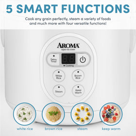 AROMA ARC-914D rice inside pot for even cooking and warmth
