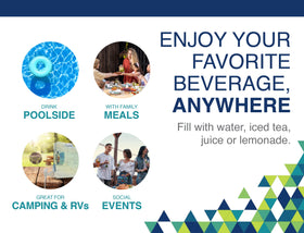 Arrow Home Oasis fits in the fridge for convenient cold beverages