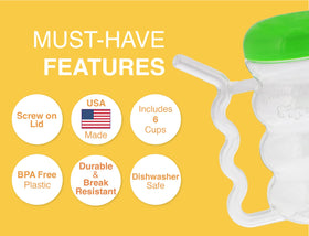 Arrow Home Products Sip-A-Mug six-pack in assorted colors for family dining.