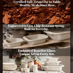 Artena serving dish on table during gatherings.