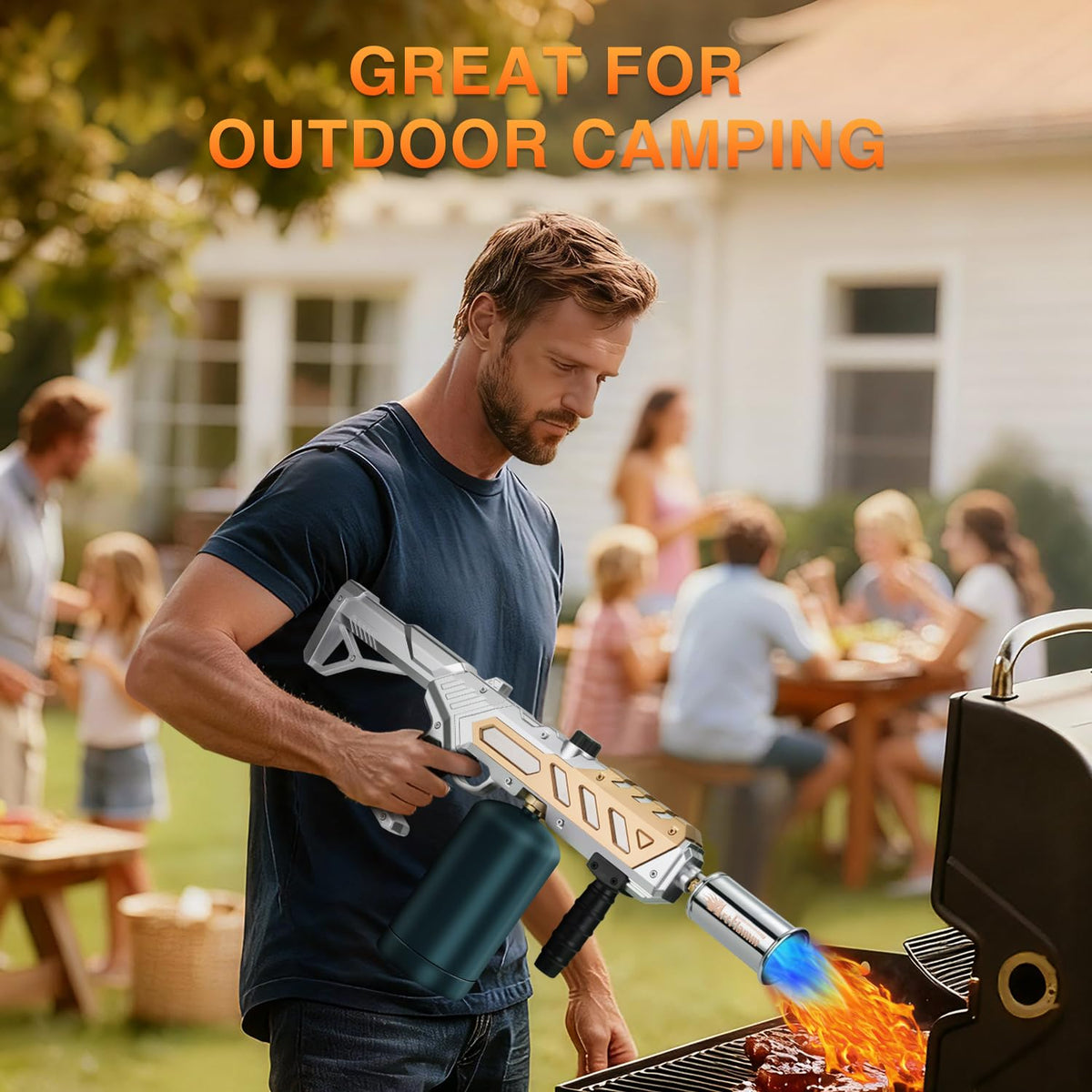 ARTFLAMM detachable design torch handle for easy storage and transport