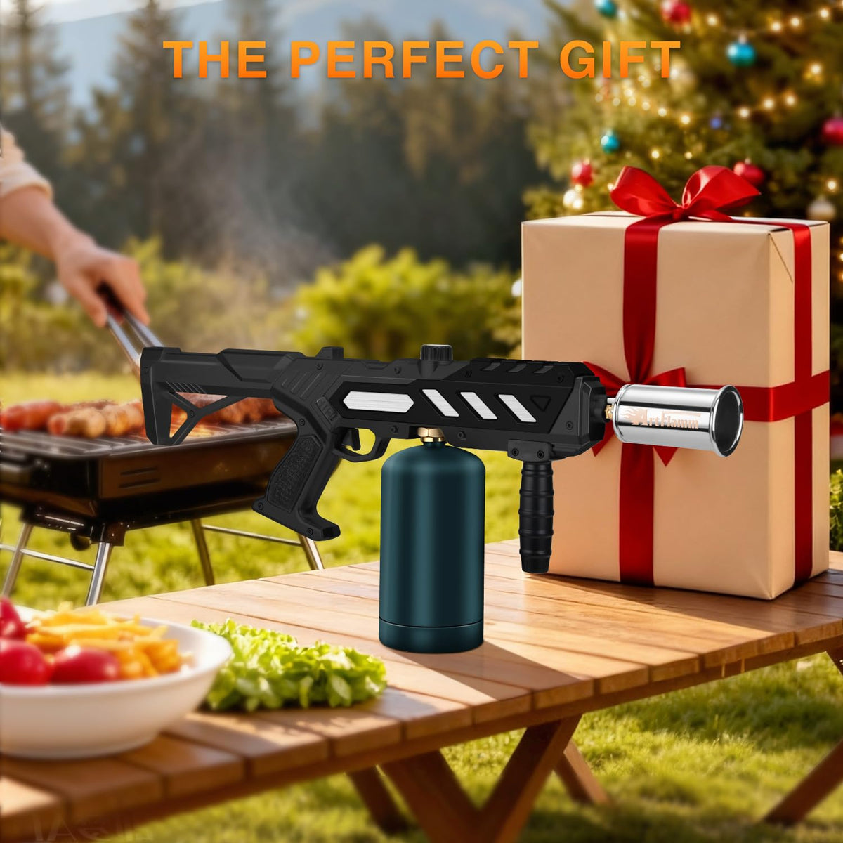 ARTFLAMM outdoor-bbq-torch ideal for backyard barbecues and bonfires.