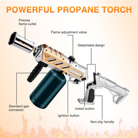ARTFLAMM precision flame control knob shown in use