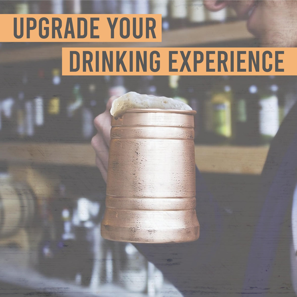 Artisan's Anvil copper mug ready for Moscow Mule cocktails at home.