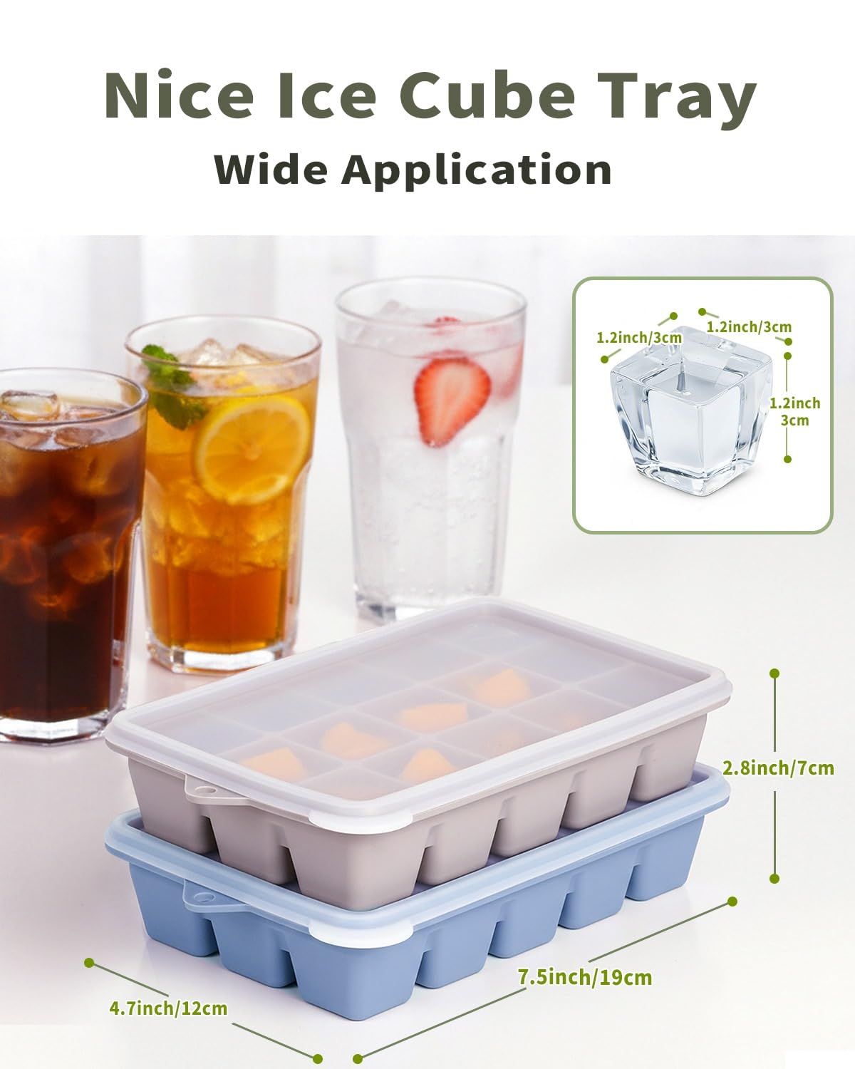 ARTLEO 1.2 inch ice cubes chill drinks quickly.