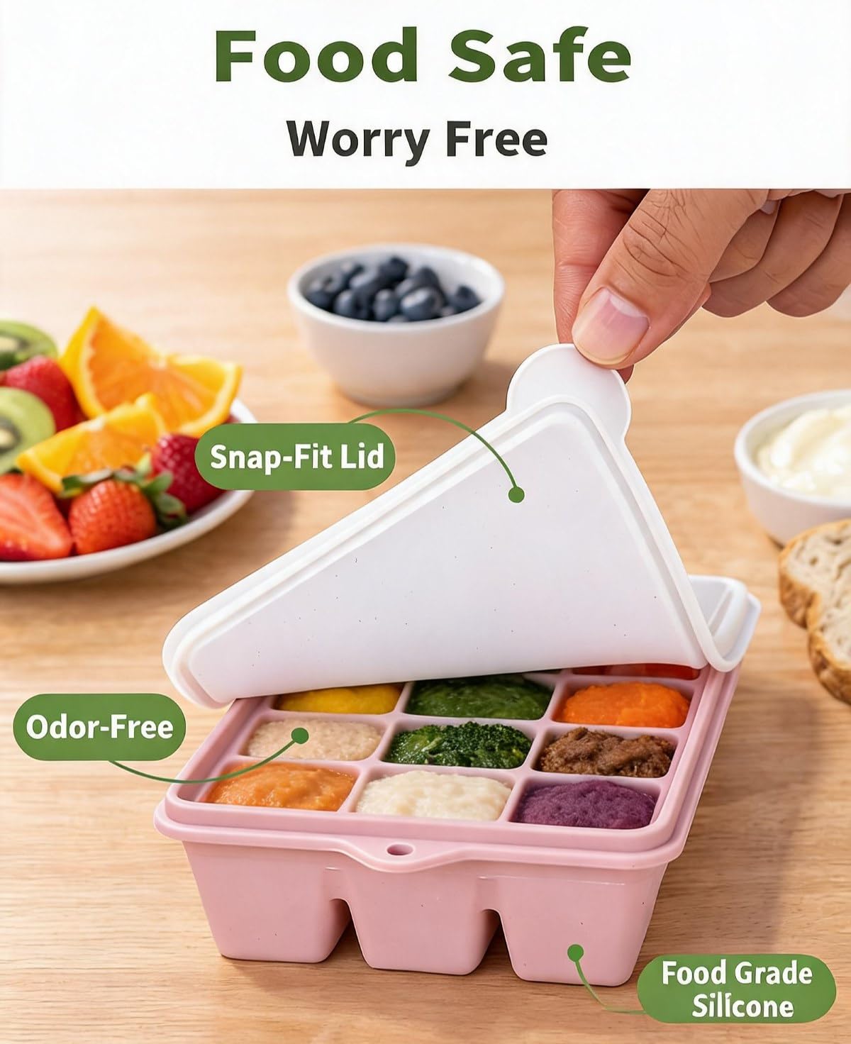 ARTLEO BPA-free silicone ice trays are durable and odorless.