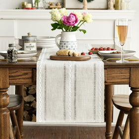 Artoid Mode 13x90 inch table runner for six to eight seats.
