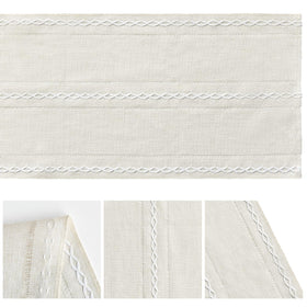 Artoid Mode easy-care cotton-linen blend runner that cleans easily.