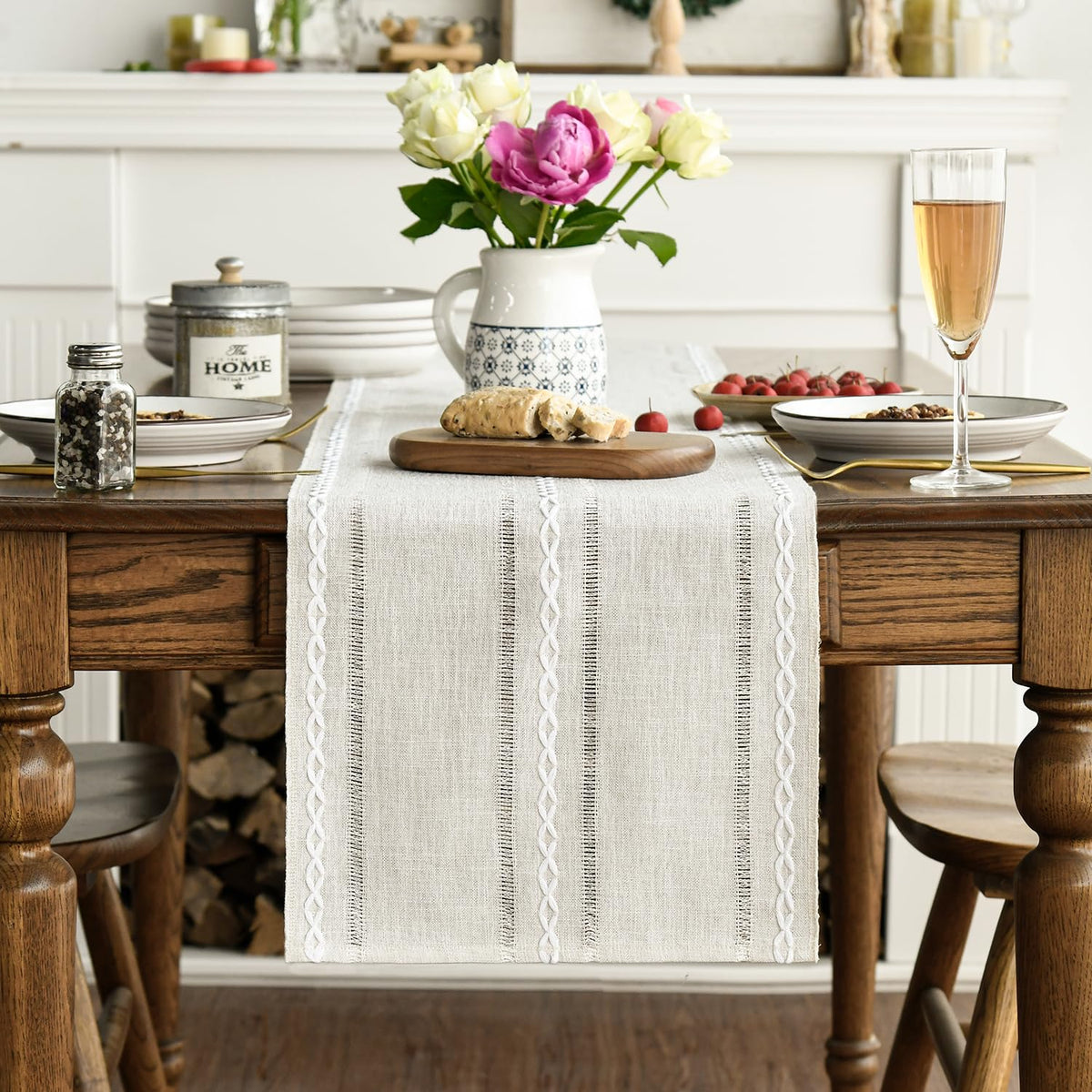 Artoid Mode 13x108 inch runner fits large tables for generous gatherings.