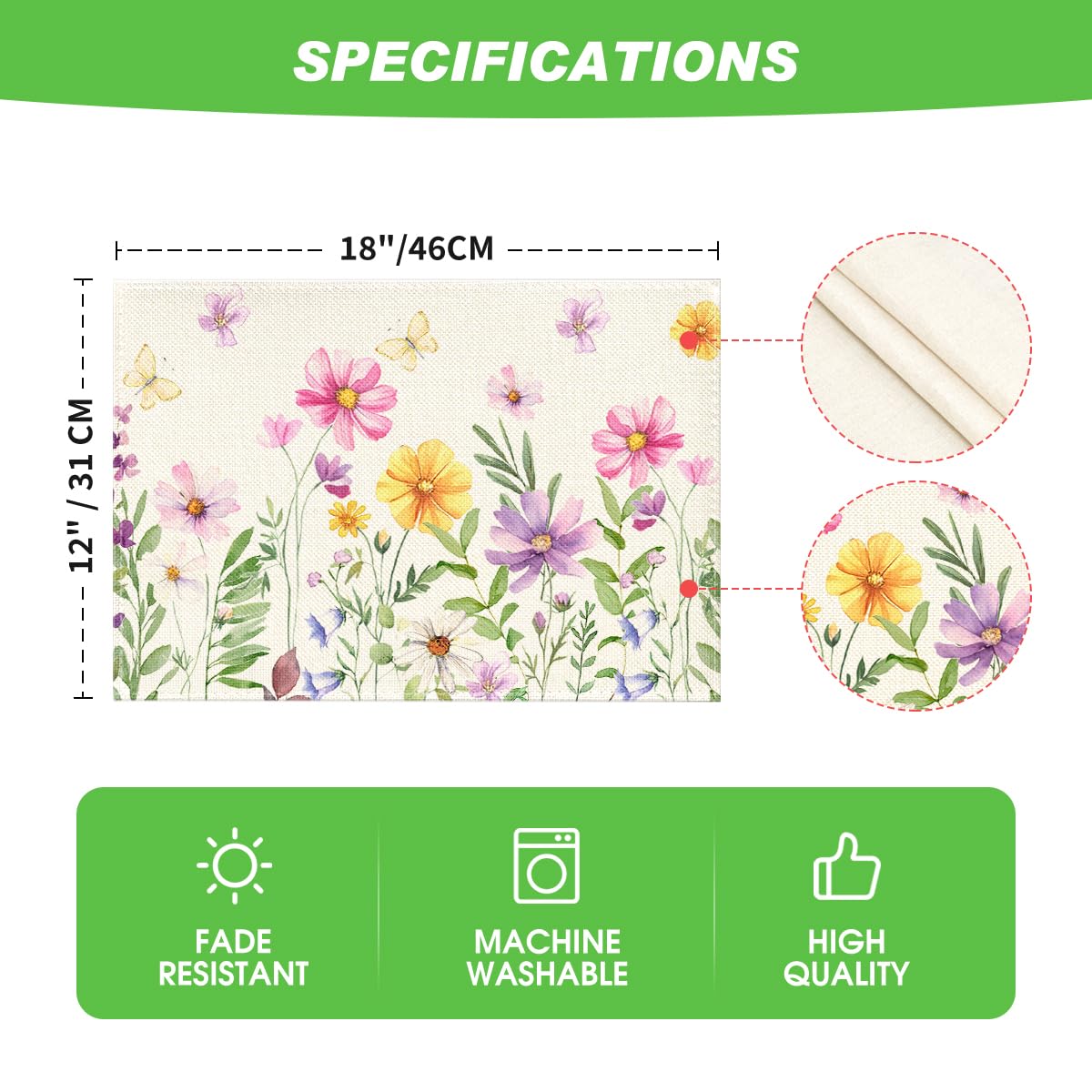 Artoid Mode colorfast print enhances seasonal table decor.