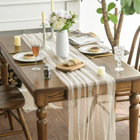 Artoid Mode seasonal sheer decor with gauze folds for weddings and celebrations.