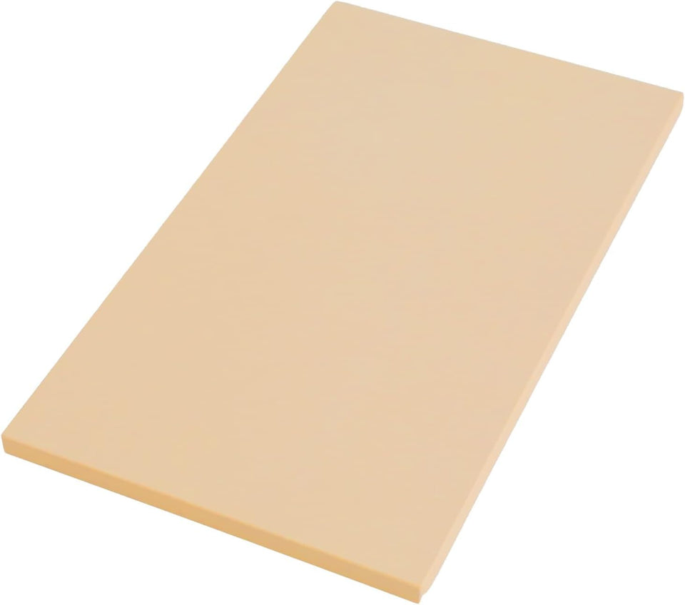 Asahi Cookin Cut rubber cutting board top view highlights sturdy chopping surface for precise prep.