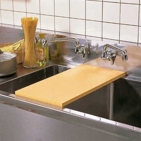 Top view of Asahi Cookin Cut board showing generous 16.5 x 9.8 inch prep space.