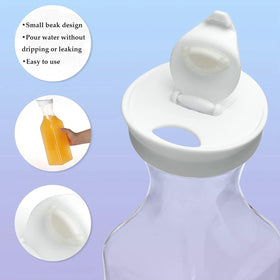 ASANMEYO square-base carafe offers stable support on tables.
