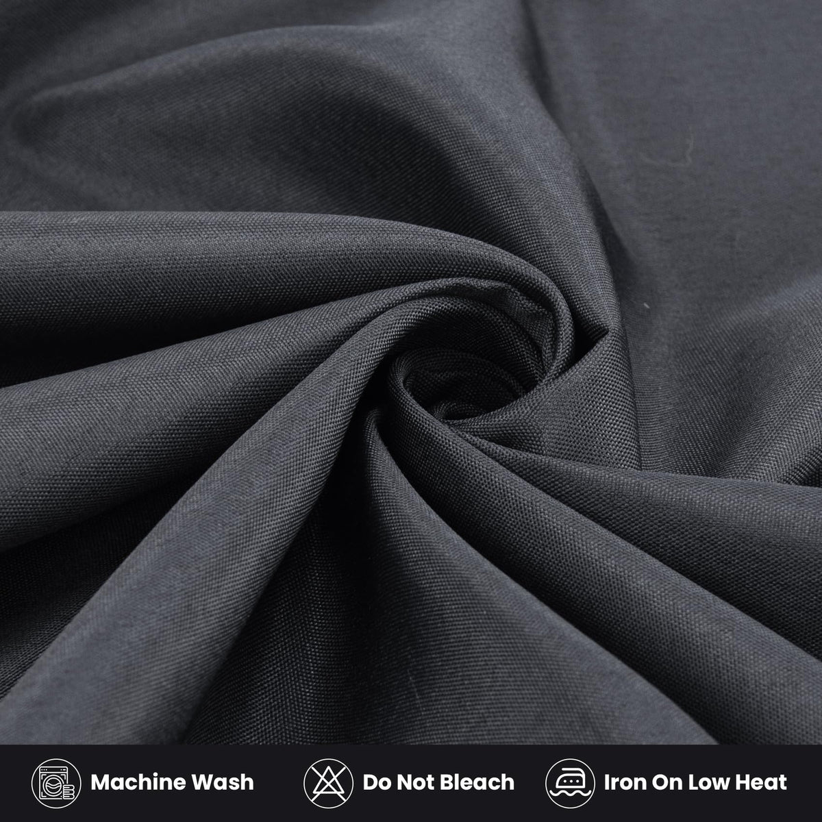 Easy-care feature lets you wipe clean or machine wash after events.