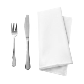 Hotel banquet setup featuring Ascoza white napkins for professional tables