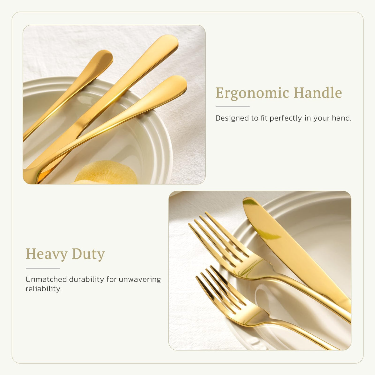 Astercook table setting with silverware illustrates elegant dining ambiance.