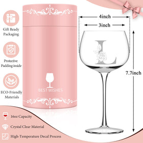 Astonlink monogram wine glass with durable design for everyday use
