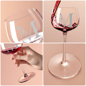 Astonlink wine glass in round gift box, ready to gift.
