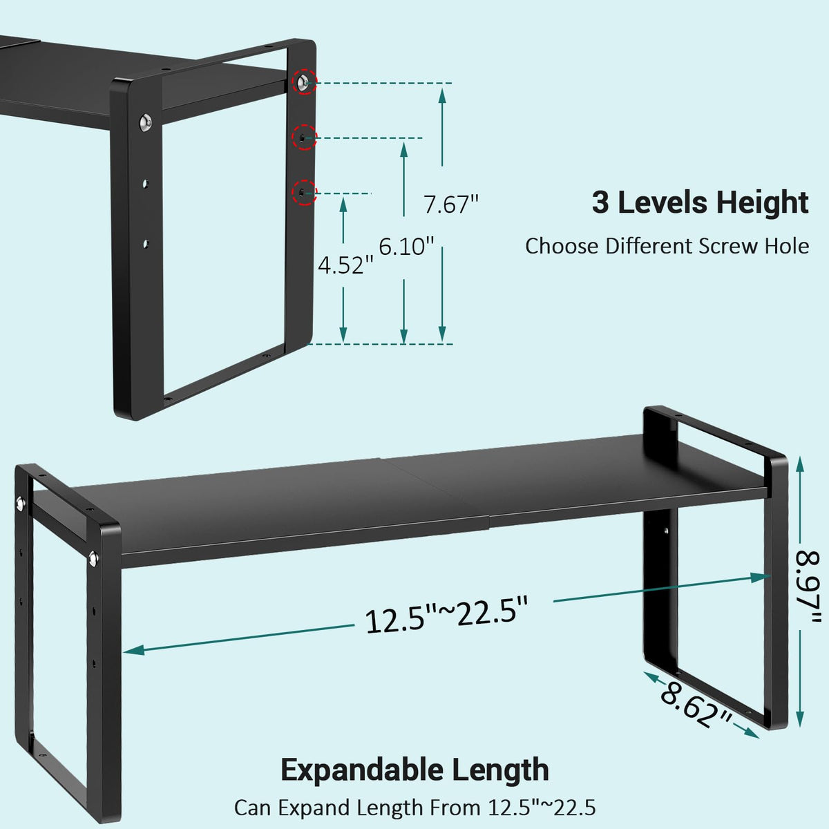 Astrorhine heavy-duty 88 lbs capacity keeps mixers secure.