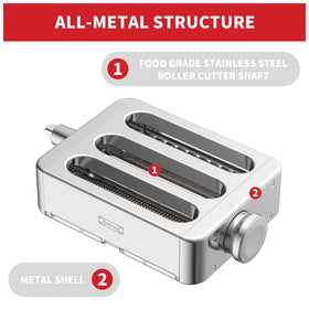 Atbod Pasta Sheet Roller demonstrates consistent dough sheets for lasagna or fresh pasta.