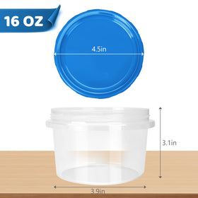 Atecare transparent lid freezer container allows quick content visibility