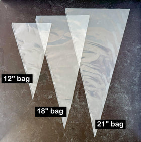 Ateco 4418 NuPlastiQ 18-inch piping bags designed for larger decorating projects.