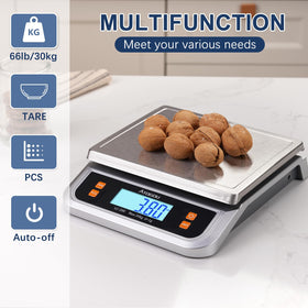 Atogou 88lb food scale durable build designed for commercial or home use