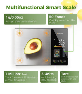 Atogou scale ultra-slim design fits small kitchens