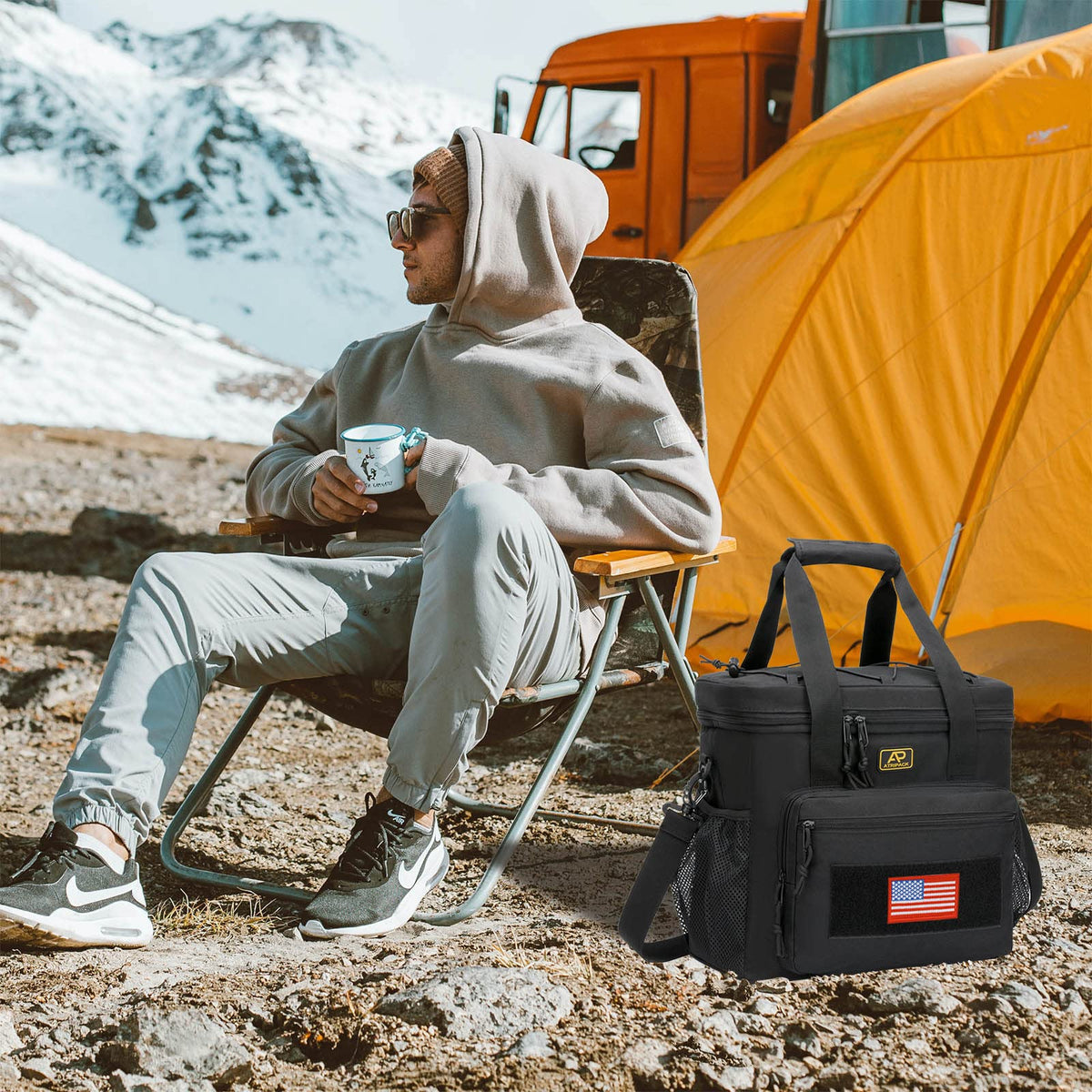 ATRIPACK lunch box back patch area for personalized style