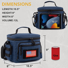 ATRIPACK lunch box blue five-compartments layout helps organization