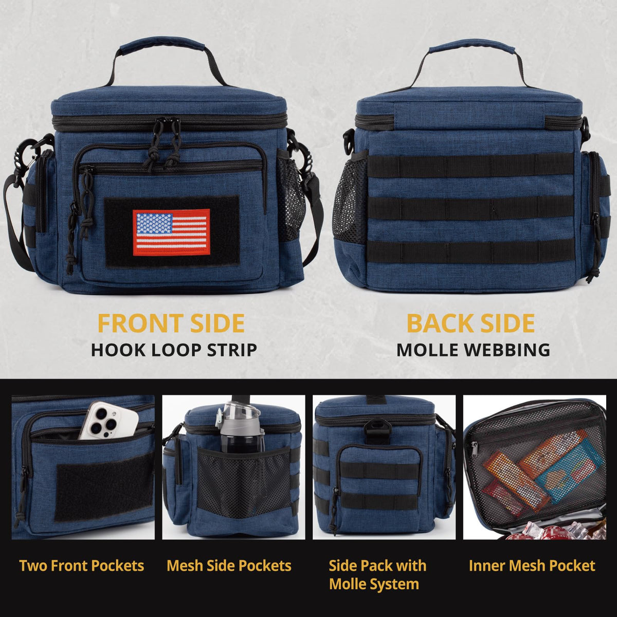 ATRIPACK lunch box blue insulation layer highlights triple-layer foam