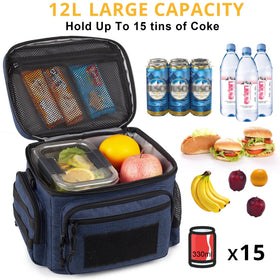 ATRIPACK lunch box blue patch area shows customization option