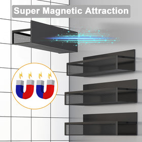 Aufworld fridge shelf with strong magnetic hold secures storage.