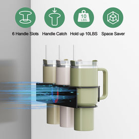 Aufworld eight-hook rack keeps lids and accessories within easy reach.
