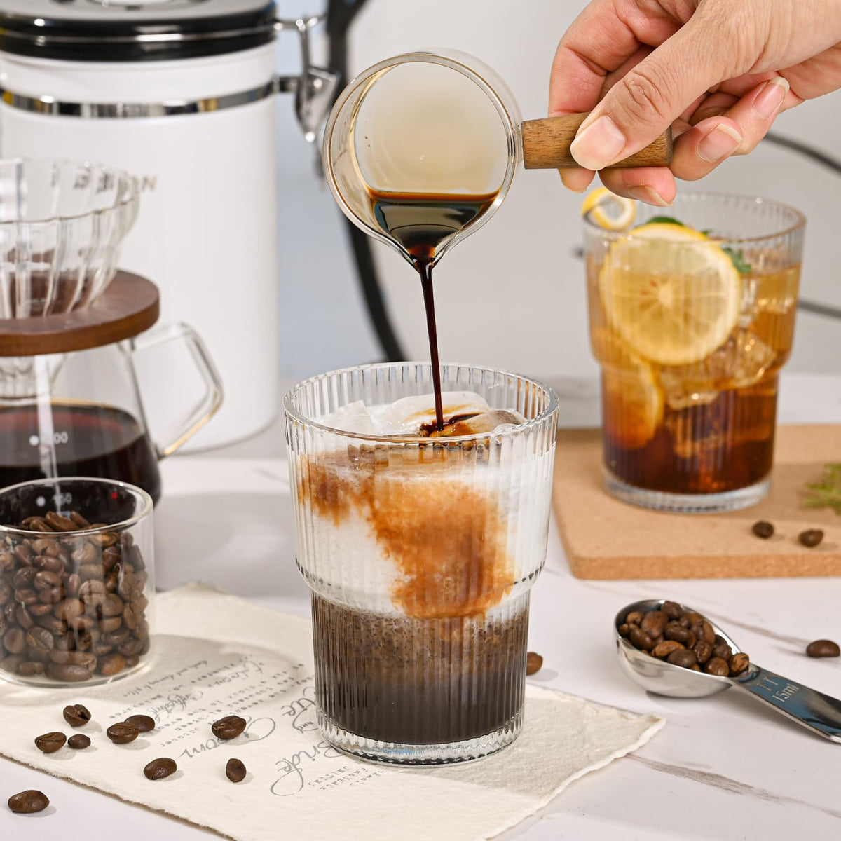 AUFXKOO ideal for iced coffee tea juice and matcha on the go