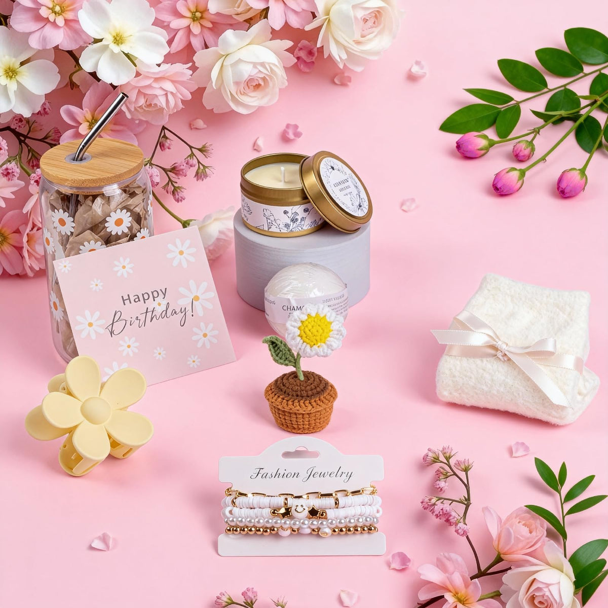 AUOVKOCA daisy glass coffee cup for cozy morning rituals.