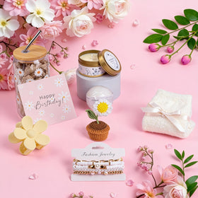 AUOVKOCA daisy glass coffee cup for cozy morning rituals.