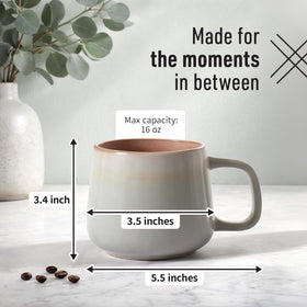 Ava Nord mug featuring a comfortable, ergonomic handle for secure grip