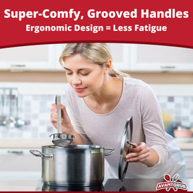 Avant Grub soup and sauce ladles ideal for gravies and stews.
