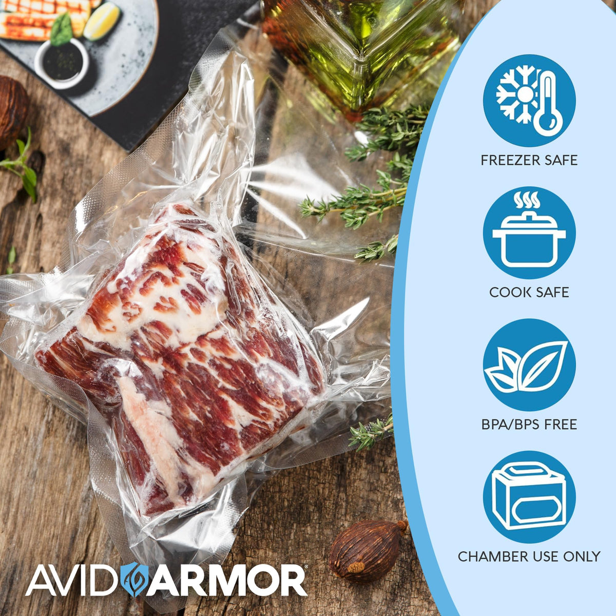 Avid Armor chamber pouch 8x10 demonstrates sturdy build for bulk foods.