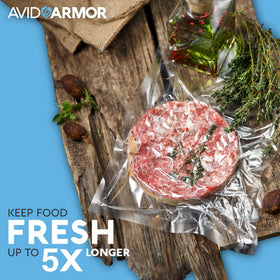 Avid Armor sous vide-ready pouch enables precise cooking.